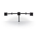 nedis ergotmm100bk ergonomic monitor mount triple monitor arm full motion black extra photo 1