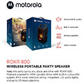 motorola rokr 800 asyrmato forito adiabroxo bluetooth party speaker me led fm usb aux dc 40 w rms extra photo 11