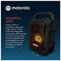 motorola rokr 800 asyrmato forito adiabroxo bluetooth party speaker me led fm usb aux dc 40 w rms extra photo 12