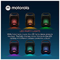 motorola rokr 800 asyrmato forito adiabroxo bluetooth party speaker me led fm usb aux dc 40 w rms extra photo 9