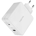 logilink pa0281 dual usb power socket adapter 1x usb c pd 1x usb a 100w white extra photo 2