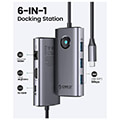 orico pw11 6pr gy ep type c 6in1 hub multifunction docking station grey extra photo 3