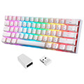 pliktrologio motospeed sk62 white wireless mechanical keyboard blue switch extra photo 2