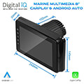 digital iq mr 800 cpaa 8 multimedia screen carplay android auto extra photo 1