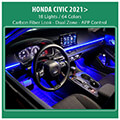 diq ambient honda civic mod2021 digital iq ambient light honda civic mod 2021 18 lights extra photo 1