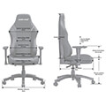 anda seat gaming chair luna yfasmatini me rythmiseis large ash grey extra photo 2