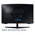 othoni samsung odyssey g55c ls32cg554euxen 32 curved qhd 165hz black extra photo 2