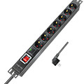 logilink pdu7c01 7x sockets with surge protection and switch extra photo 2