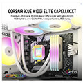 corsair cw 9060072 ww icue h100i elite rgb capellix xt cpu liquid cooler 240mm white extra photo 1