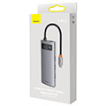 baseus metal gleam series 4 in 1 hub 3x usb 30 type c grey extra photo 4