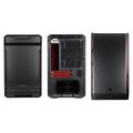 case phanteks enthoo evolv itx black red window extra photo 2