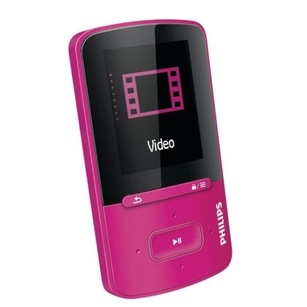 philips gogear mp3 player pink