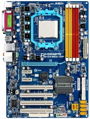 Gigabyte ga m52l s3p совместимость процессоров