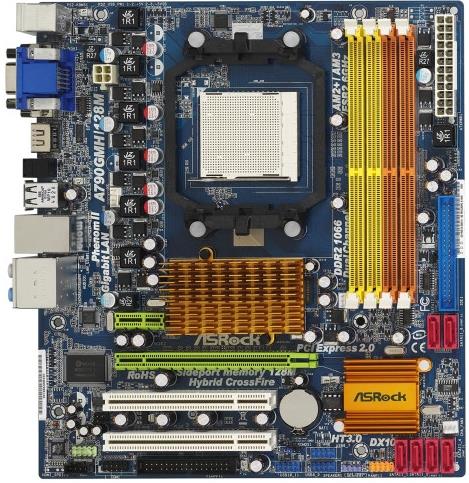 Asrock a790gxh 128m не включается нет пост кодов