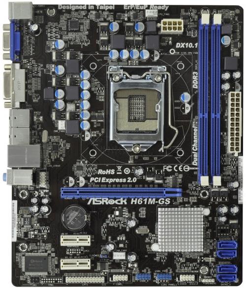 Asrock h61de s3 схема подключения