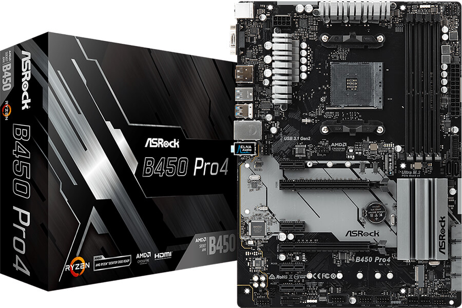 Asrock b450 pro4 совместимость с процессорами