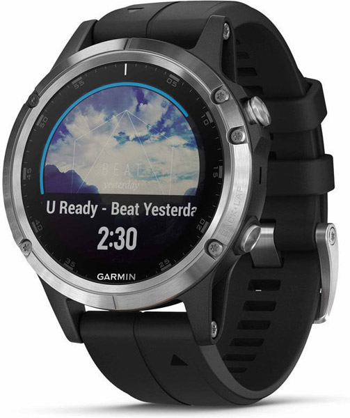 Garmin fenix 5 plus glass silver gps обзор