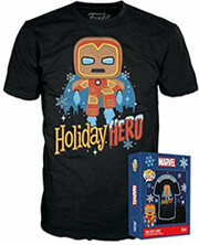 funko boxed tee marvel gingerbread iron man xl photo