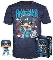 fppteechild marvel captain america special edition 4cm bobble head vinyl figure t shirt l photo