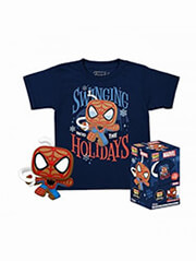 fppteechild marvel gingerbread spider manspecial editionbobble head vinyl figure t shirtl photo