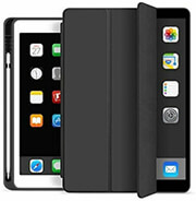 flip smart case inos apple ipad 102 2019 2020 2021 with tpu back cover sc pen black photo