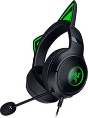 razer kraken kitty v2 black rgb usb 71 gaming headset kitty ears pc ps5 switch photo