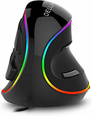 delux m618plus wired vertical mouse 4000dpi rgb photo