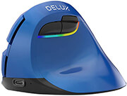 delux m618mini blue wireless vertical mouse rgb photo