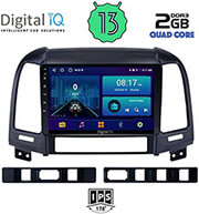 digital iq bxb 1239 gps 9 multimedia tablet oem hyundai santa fe mod 2005 2013 photo