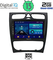 digital iq bxb 1402 gps 9 multimedia tablet oem mercedes c w203 mod 1999 2004 photo