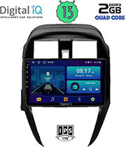 digital iq bxb 1472 gps 10 multimedia tablet oem nissan sunny almera mod 2015 2016 photo