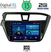 digital iq bxb 1229 gps 9 multimedia tablet oem hyundai i20 mod 2014 2019 photo