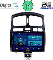 digital iq bxb 1236 gps 9 multimedia tablet oem hyundai santa fe mod 2003 2006 photo