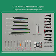 diq ambient audi q3 8u digital iq ambient light audi q3 mod 2013 2018 20 lights photo