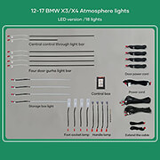 diq ambient bmw x3 f25 diq ambient light bmw x3 f25 x4 f26 mod 2012 2017 17 lights 11 colors photo