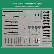 diq ambient audi a3 8v digital iq ambient light audi a3 mod 2013 2018 25 lights with airvent photo