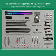 diq ambient honda civic mod2016 2021 digital iq ambient light honda civic mod 2016 2021 21 lights photo