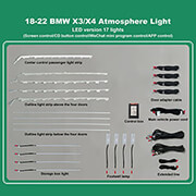 diq ambient bmw x3 x4 g01 mod2018 digital iq ambient light bmw x3 x4 mod2018 17 lights 11 colors photo