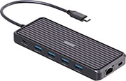 4smarts smart dock 11 in 1 pd 100w 4x usb 32 g bit lan rj45 hdmi 4k 2x display port photo