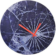 nextime clock 8147 crash 43cm wall blue photo