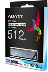 Crazy Sundays | ADATA AELI-UE800-512G-CSG UE800 512GB USB 3.2 GEN 2 TYPE-C FLASH DRIVE