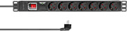 logilink pdu7c01 7x sockets with surge protection and switch photo