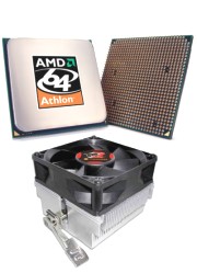 amd athlon 64 3000 180 ghz venice socket 939 tray tr2 m6 thermaltake cpu cooler photo