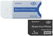 sony 1gb memory stick pro duo mark2 with adapter photo