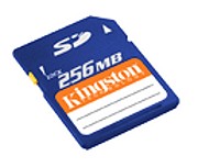 kingston 256mb secure digital memory card photo