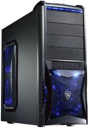 case ms tech ca 0280 frozen longhorn black with blue led fans photo