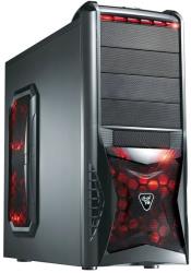 case ms tech ca 0280 pro x furious longhorn gunmetal with red led fans photo