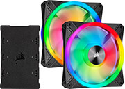 Crazy Sundays | CORSAIR ICUE QL140 RGB 140MM PWM DUAL FAN KIT WITH LIGHTING NODE CORE