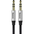 baseus yiven audio cable 35 male audio m30 1m silver black photo