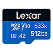 lexar high performance 633x 512gb micro sdxc uhs i u3 v30 a2 blue series lsdmi512bb633a photo